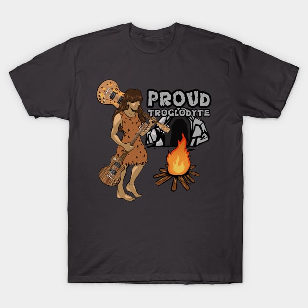 Proud Troglodyte v3 T-Shirt by The Trogly's Guitar Show